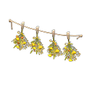 Dried-flower garland Yellow