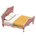 Elegant bed Gold diamonds Duvet cover Pink