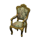 Elegant chair Botanical Fabric Gold