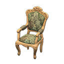 Elegant chair Botanical Fabric Light brown
