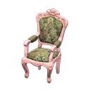 Elegant chair Botanical Fabric Pink