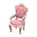 Elegant chair Pink roses Fabric Pink