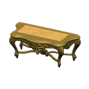 Elegant console table Gold diamonds Cloth Gold