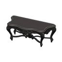 Elegant console table None Cloth Black