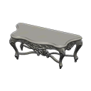 Elegant console table None Cloth Silver
