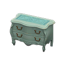 Elegant dresser Blue roses Cloth Blue