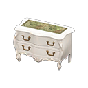 Elegant dresser Botanical Cloth White