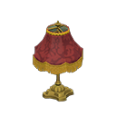 Elegant lamp Damascus-pattern red Fabric Gold