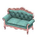 Elegant sofa Blue roses Fabric Pink