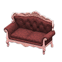 Elegant sofa Damascus-pattern red Fabric Pink
