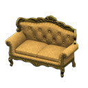 Elegant sofa Gold diamonds Fabric Gold