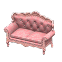 Elegant sofa Pink roses Fabric Pink