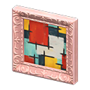 Fancy frame Abstract painting Art genre Pink