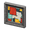 Fancy frame Abstract painting Art genre Silver