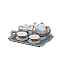 Fancy tea set Light blue