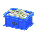Animal Crossing Fish container|Anchor Label Blue Image