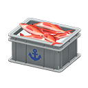 Fish container Anchor Label Gray