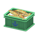 Fish container Anchor Label Green