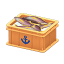 Fish container Anchor Label Orange