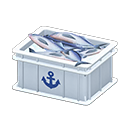 Fish container Anchor Label White