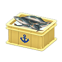 Fish container Anchor Label Yellow