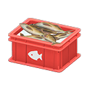Fish container Fish Label Red