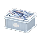 Fish container Fish Label White