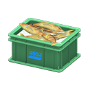 Fish container Logo Label Green