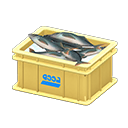 Fish container Logo Label Yellow