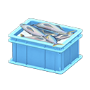 Fish container None Label Light blue