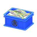 Fish container Sakana (Fish) Label Blue