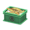 Fish container Sakana (Fish) Label Green