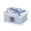 Fish container Sakana (Fish) Label White