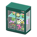Flower display case Green