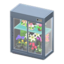 Flower display case Silver