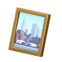 Framed photo Cityscape photo Variation Gold