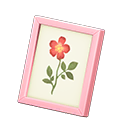Framed photo Pressed flower Variation Pink