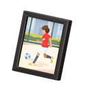 Framed photo Sports photo Variation Black