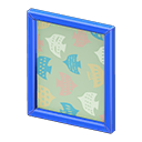 Framed poster Birds Poster design Blue