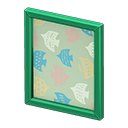 Framed poster Birds Poster design Green