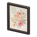 Framed poster Flowers Poster design Black