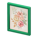 Framed poster Flowers Poster design Green