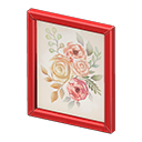 Framed poster Flowers Poster design Red