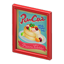 Framed poster Pancakes Poster design Red