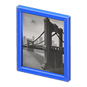 Framed poster Photo Poster design Blue