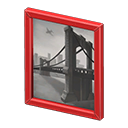 Framed poster Photo Poster design Red