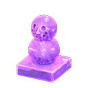 Frozen mini snowperson Ice purple