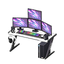 Gaming desk Desktop Monitors White