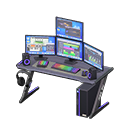 Gaming desk Digital-audio workstation Monitors Black