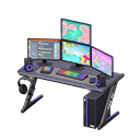 Gaming desk First-person game Monitors Black